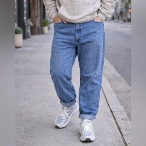 Levi’s 550 Relaxed Fit Jeans Men 40x32 Medium Wash Red Tab Straight Leg